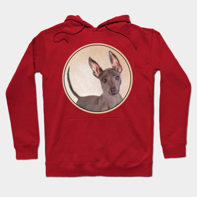 Xoloitzcuintli Painting - Cute Original Dog Art Hoodie by Alpen Designs